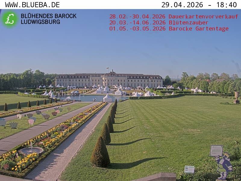 Archiv Foto Webcam Ludwigsburg - Residenzschloss