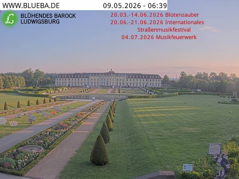 Archiv Foto Webcam Ludwigsburg - Residenzschloss