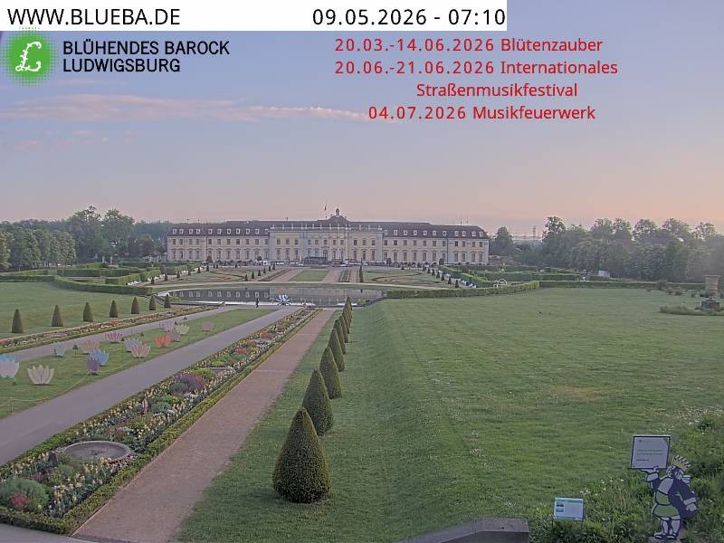 Archiv Foto Webcam Ludwigsburg - Residenzschloss