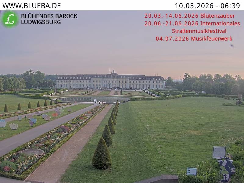 Archiv Foto Webcam Ludwigsburg - Residenzschloss