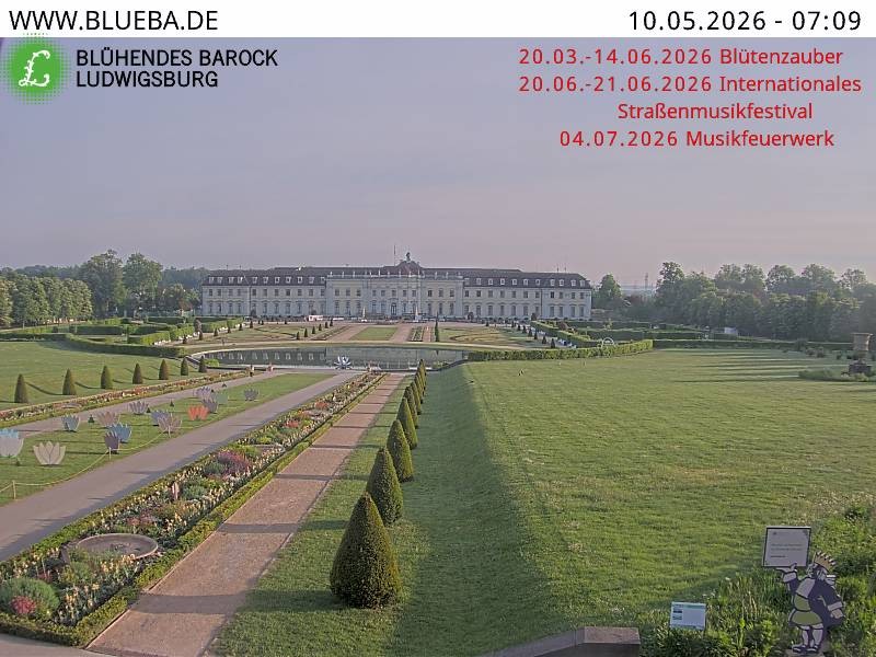Archiv Foto Webcam Ludwigsburg - Residenzschloss