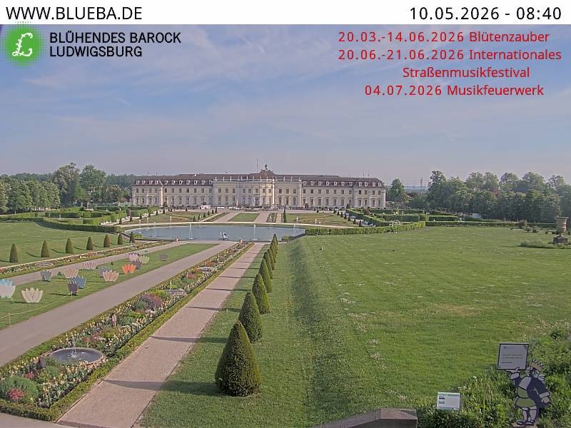 Archiv Foto Webcam Ludwigsburg - Residenzschloss