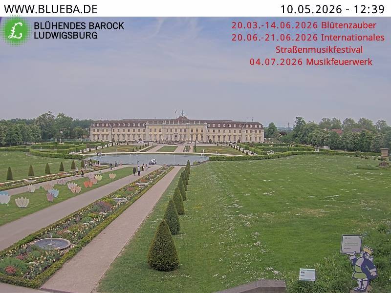 Archiv Foto Webcam Ludwigsburg - Residenzschloss