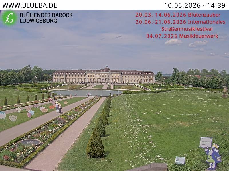 Archiv Foto Webcam Ludwigsburg - Residenzschloss