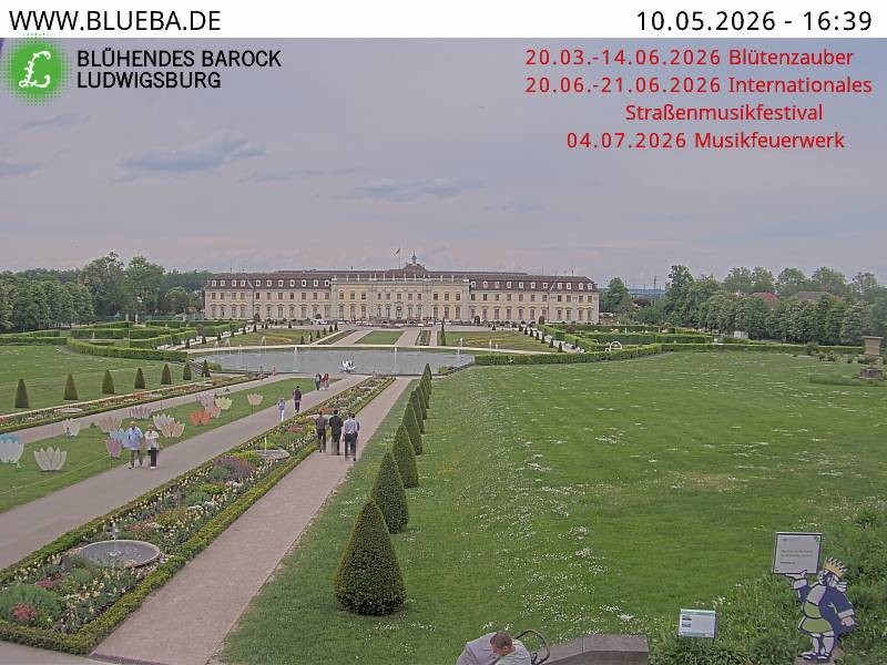 Archiv Foto Webcam Ludwigsburg - Residenzschloss