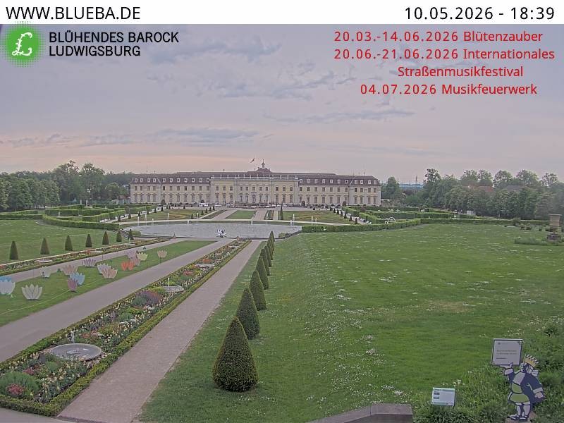 Archiv Foto Webcam Ludwigsburg - Residenzschloss