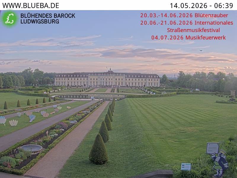 Archiv Foto Webcam Ludwigsburg - Residenzschloss