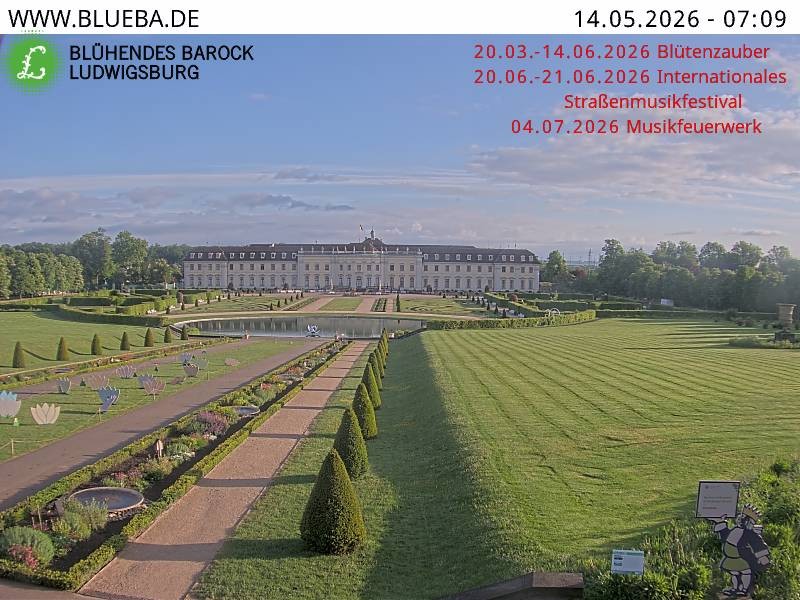 Archiv Foto Webcam Ludwigsburg - Residenzschloss