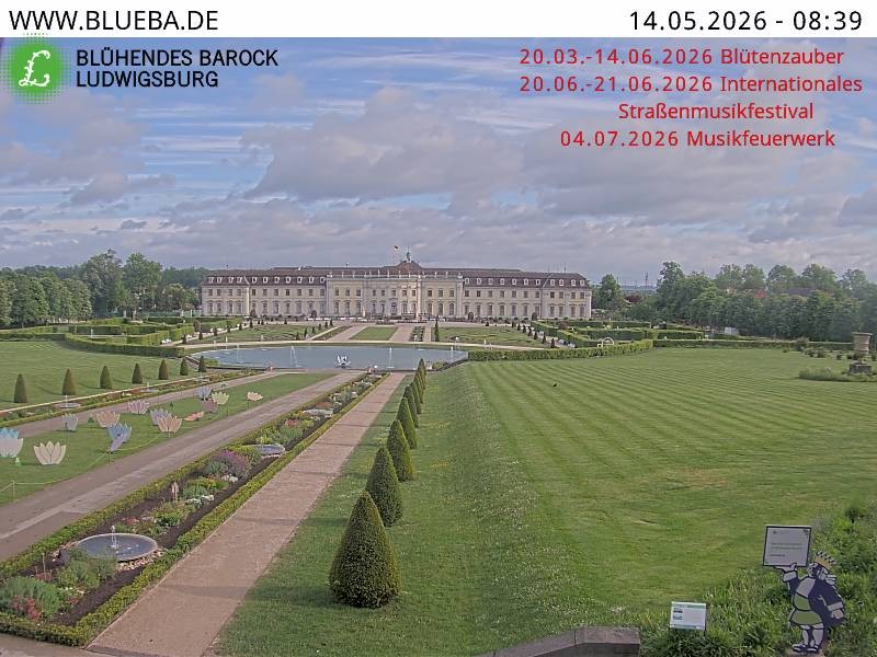 Archiv Foto Webcam Ludwigsburg - Residenzschloss