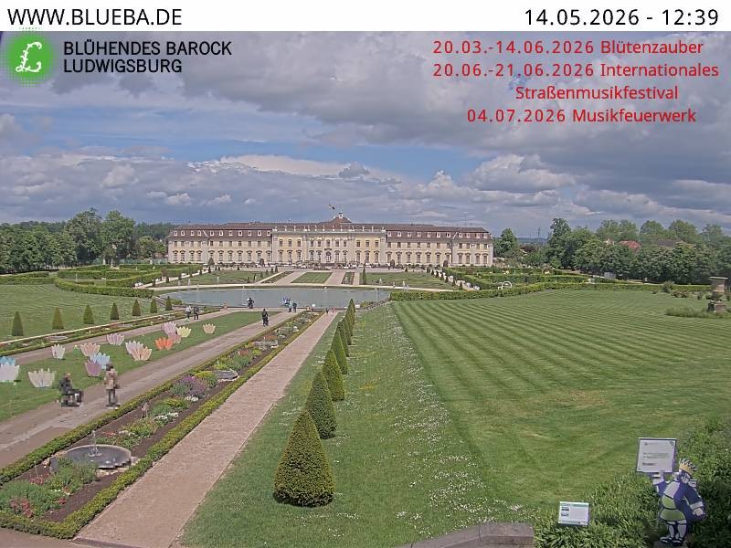 Archiv Foto Webcam Ludwigsburg - Residenzschloss