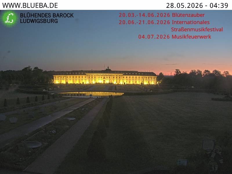 Archiv Foto Webcam Ludwigsburg - Residenzschloss