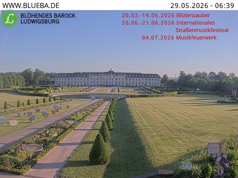 Archiv Foto Webcam Ludwigsburg - Residenzschloss