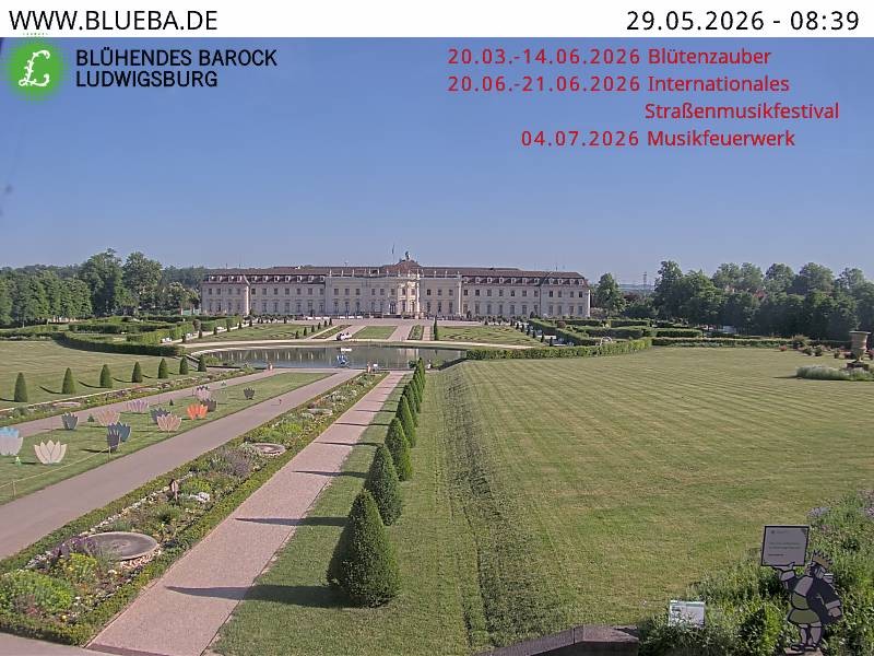 Archiv Foto Webcam Ludwigsburg - Residenzschloss