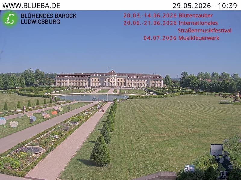 Archiv Foto Webcam Ludwigsburg - Residenzschloss
