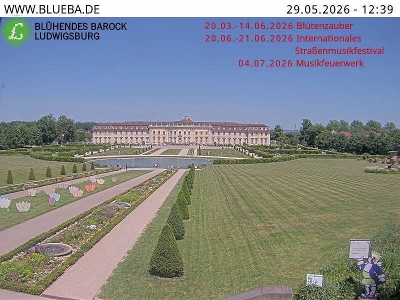 Archiv Foto Webcam Ludwigsburg - Residenzschloss