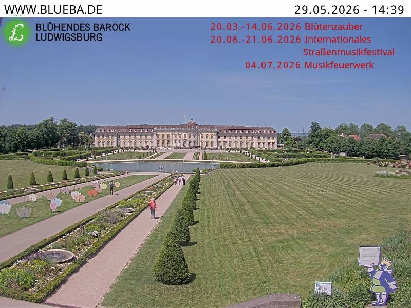 Archiv Foto Webcam Ludwigsburg - Residenzschloss