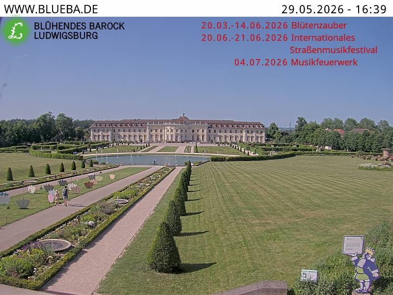 Archiv Foto Webcam Ludwigsburg - Residenzschloss