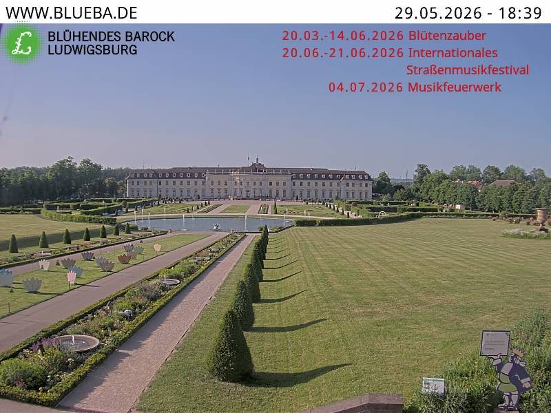 Archiv Foto Webcam Ludwigsburg - Residenzschloss