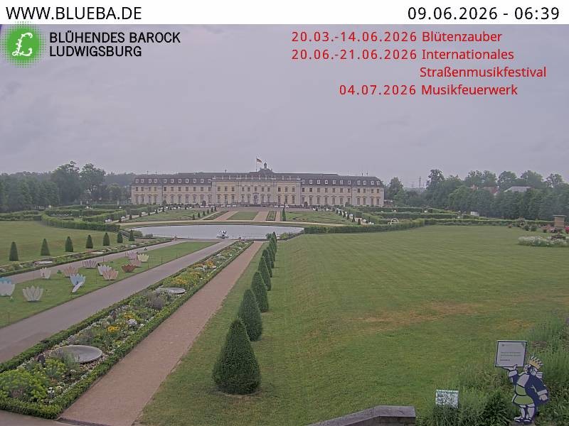 Archiv Foto Webcam Ludwigsburg - Residenzschloss