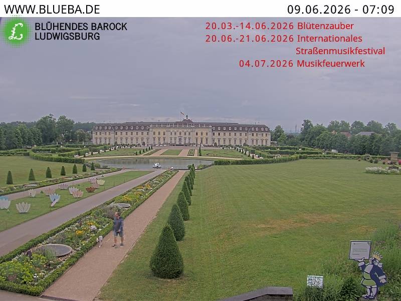 Archiv Foto Webcam Ludwigsburg - Residenzschloss