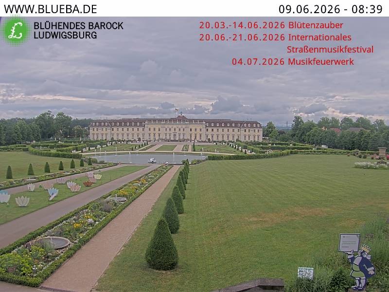 Archiv Foto Webcam Ludwigsburg - Residenzschloss