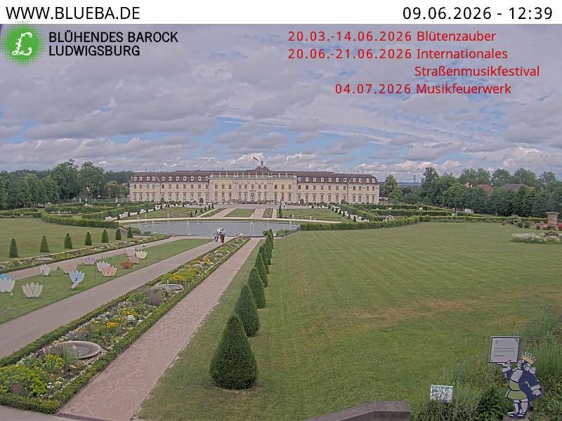 Archiv Foto Webcam Ludwigsburg - Residenzschloss