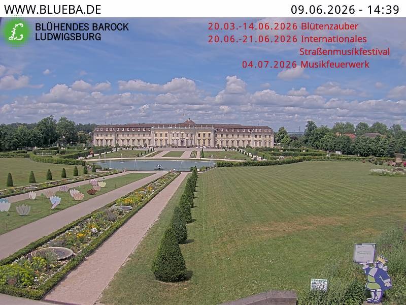 Archiv Foto Webcam Ludwigsburg - Residenzschloss