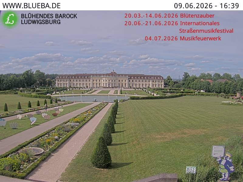 Archiv Foto Webcam Ludwigsburg - Residenzschloss
