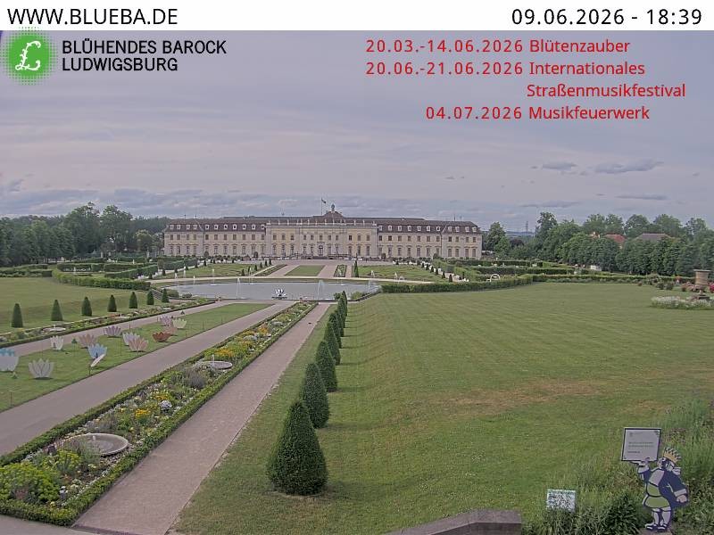 Archiv Foto Webcam Ludwigsburg - Residenzschloss