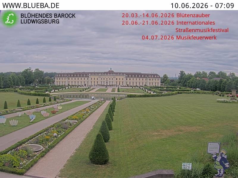 Archiv Foto Webcam Ludwigsburg - Residenzschloss