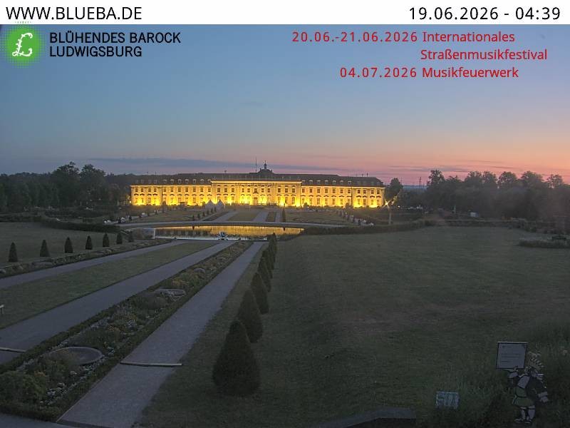 Archiv Foto Webcam Ludwigsburg - Residenzschloss