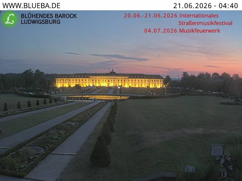 Archiv Foto Webcam Ludwigsburg - Residenzschloss