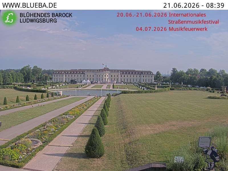 Archiv Foto Webcam Ludwigsburg - Residenzschloss
