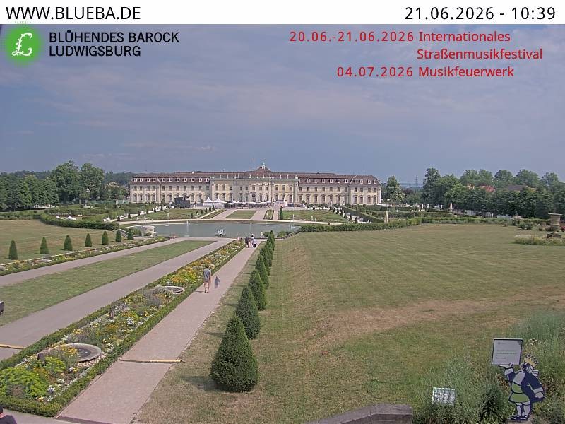 Archiv Foto Webcam Ludwigsburg - Residenzschloss