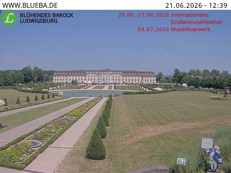 Archiv Foto Webcam Ludwigsburg - Residenzschloss