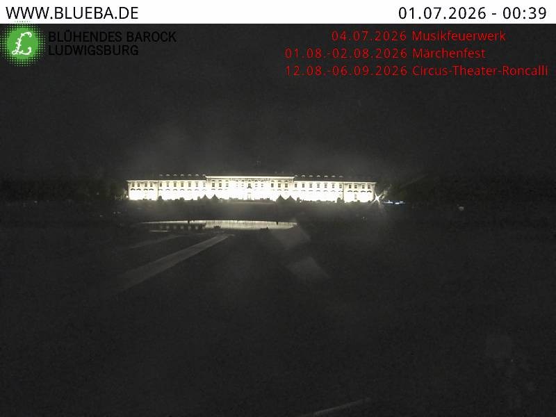 Archiv Foto Webcam Ludwigsburg - Residenzschloss