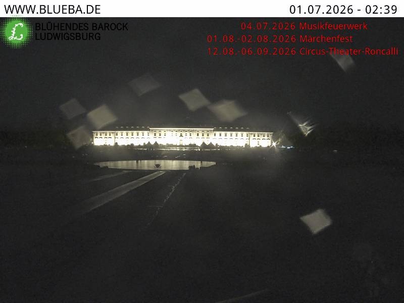 Archiv Foto Webcam Ludwigsburg - Residenzschloss