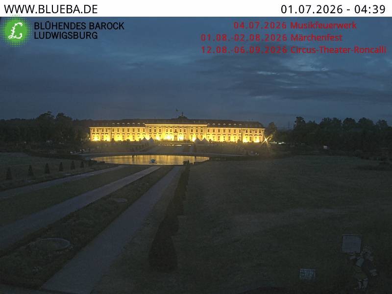 Archiv Foto Webcam Ludwigsburg - Residenzschloss