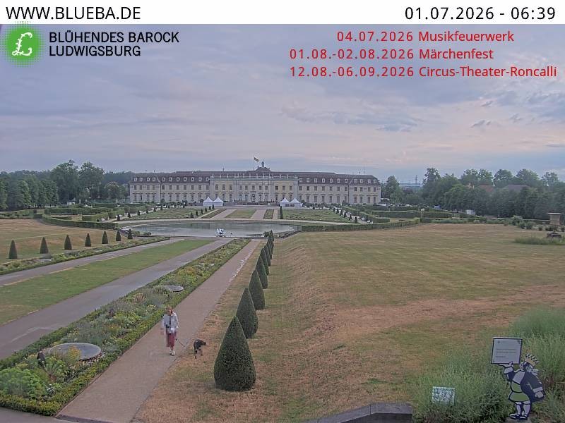 Archiv Foto Webcam Ludwigsburg - Residenzschloss