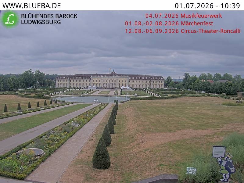 Archiv Foto Webcam Ludwigsburg - Residenzschloss