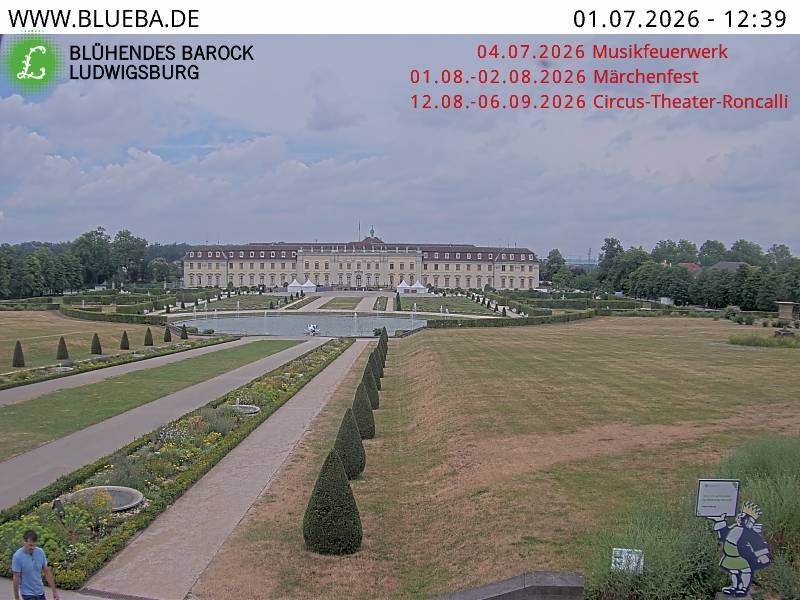 Archiv Foto Webcam Ludwigsburg - Residenzschloss