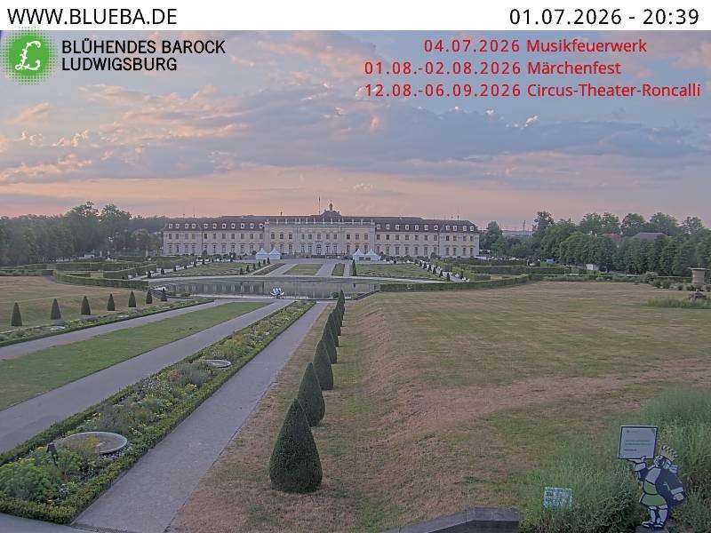 Archiv Foto Webcam Ludwigsburg - Residenzschloss