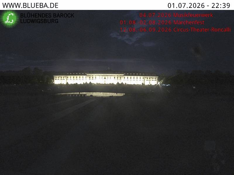 Archiv Foto Webcam Ludwigsburg - Residenzschloss