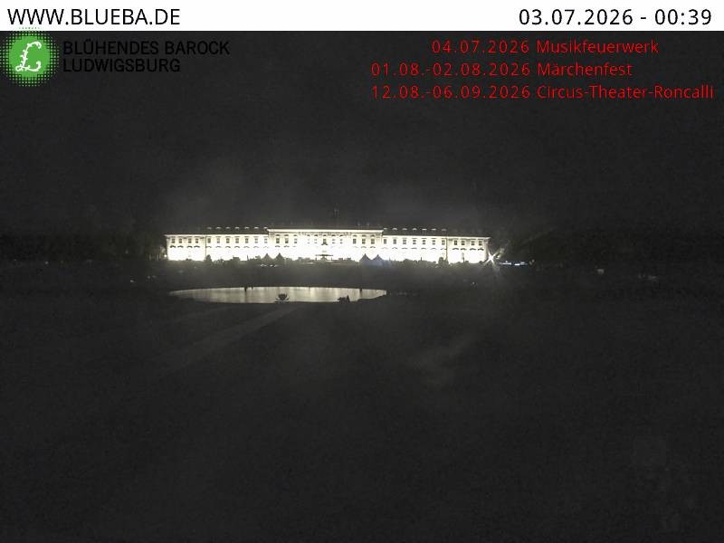 Archiv Foto Webcam Ludwigsburg - Residenzschloss