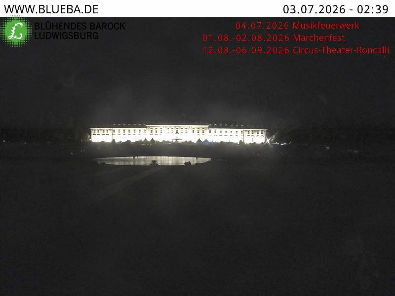 Archiv Foto Webcam Ludwigsburg - Residenzschloss