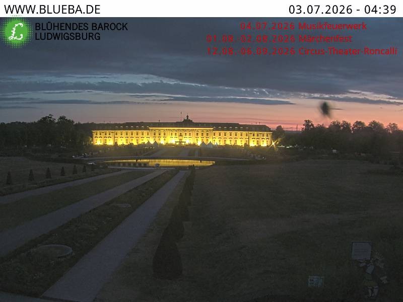 Archiv Foto Webcam Ludwigsburg - Residenzschloss