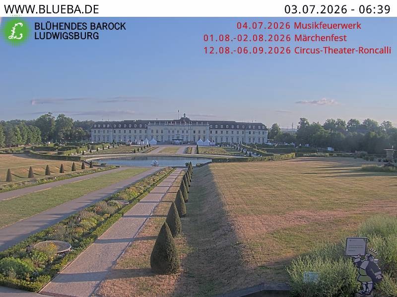 Archiv Foto Webcam Ludwigsburg - Residenzschloss