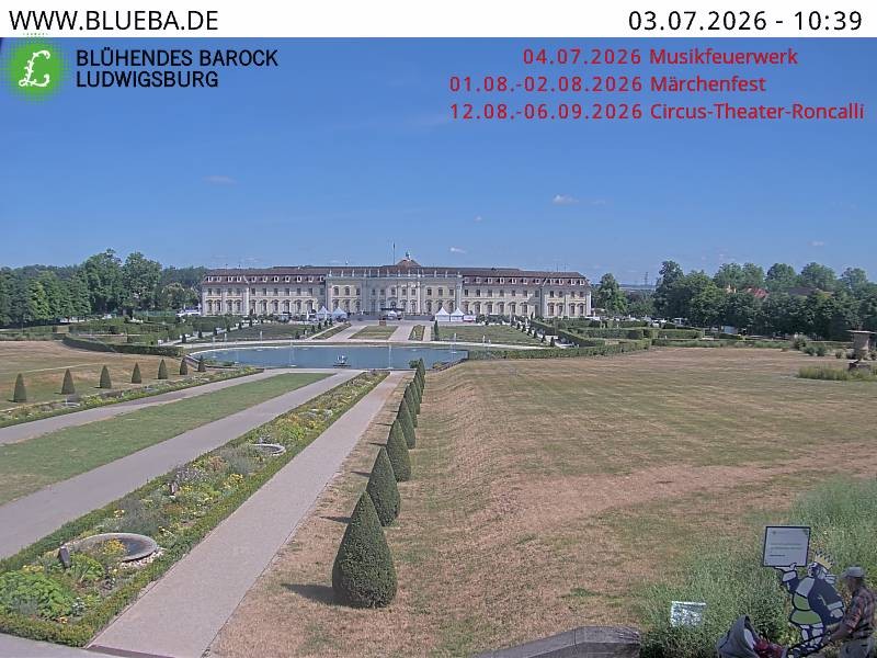 Archiv Foto Webcam Ludwigsburg - Residenzschloss