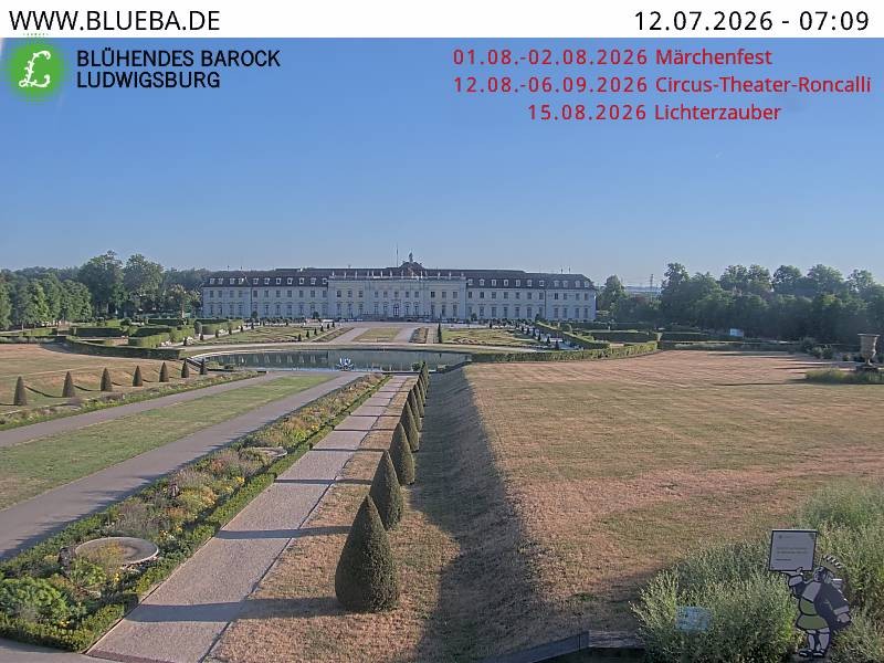 Archived image Webcam Ludwigsburg - Residential Palace