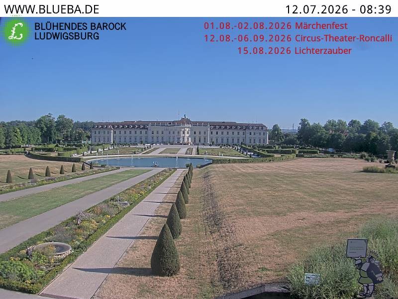 Archived image Webcam Ludwigsburg - Residential Palace